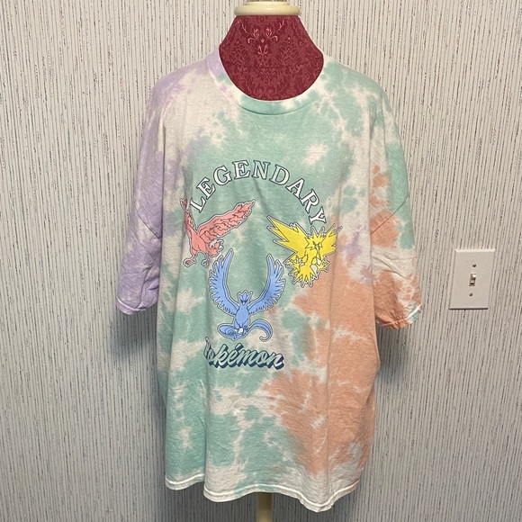 Pokémon Tie-Dye Legendary Tee - Multicolor Size XL NEW for sale or best offer - Picture 1 of 6